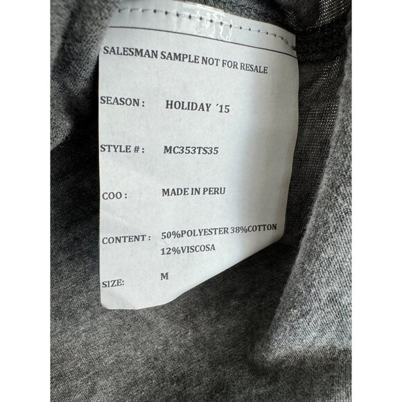 True Religion LOGO Mens M Heather Grey Camouflage TR Applique Tee Shirt NWT - Picture 5 of 11